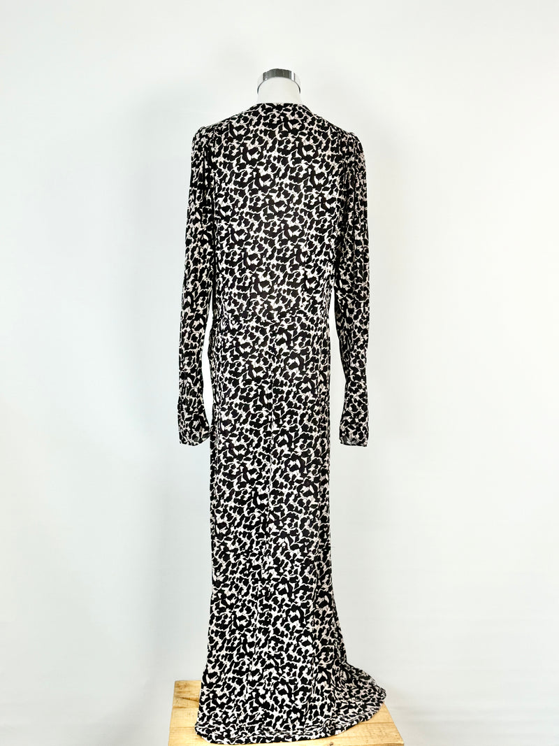 Isabel Marant Étoile Aissa Ecru Long Sleeve Midi Dress - AU10