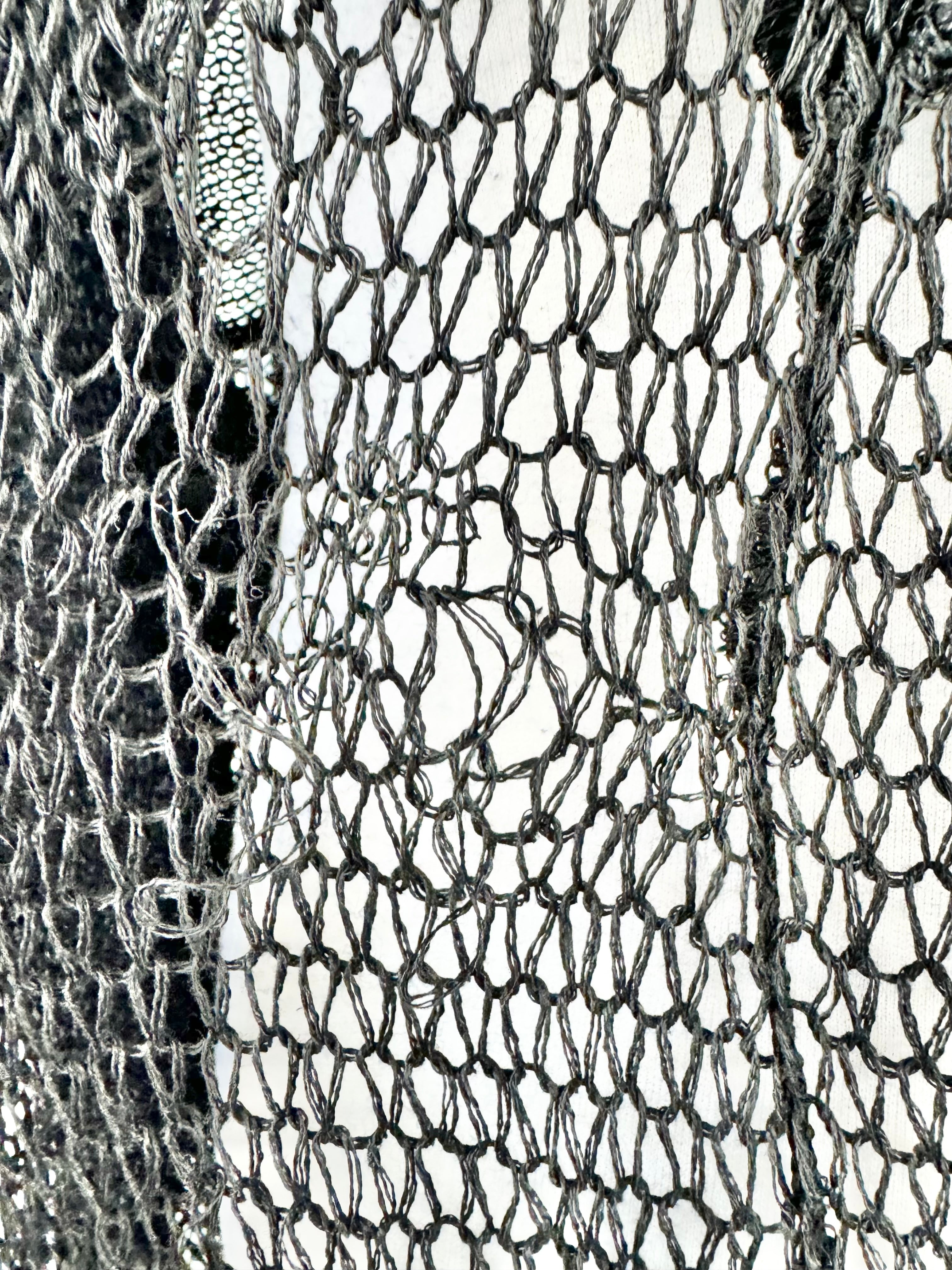 Willow Black Loose Knit Cardigan - AU10/12