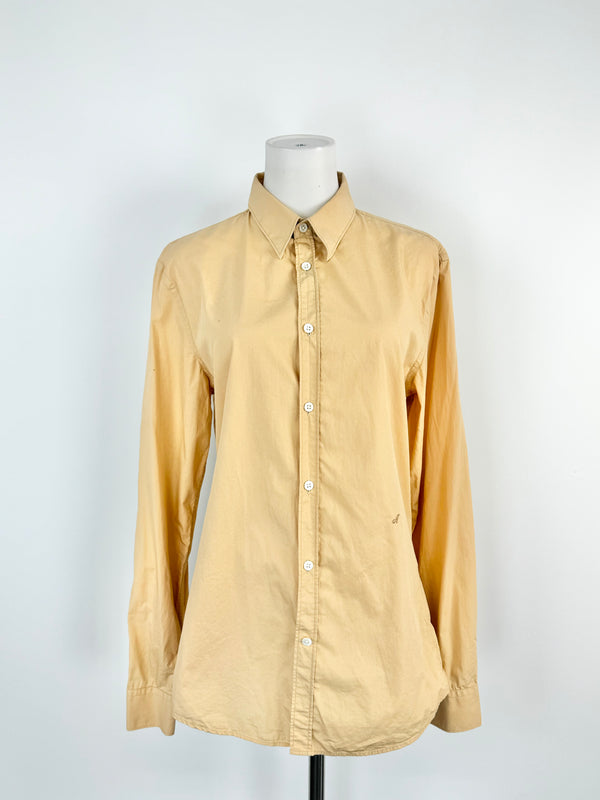 Acne Orange Sorbet Cotton Shirt - 48