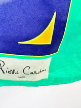 Pierre Cardin Emerald Green Silk Scarf