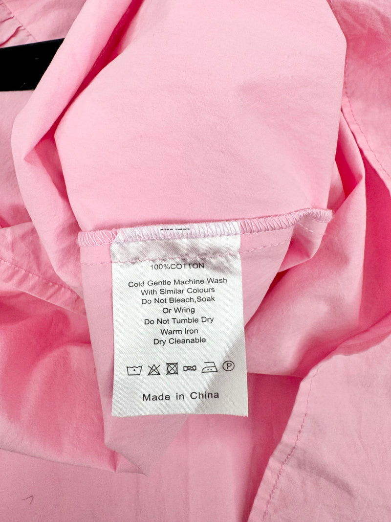 Blanca Pink Puff Sleeve Baby Doll Dress - AU8/10