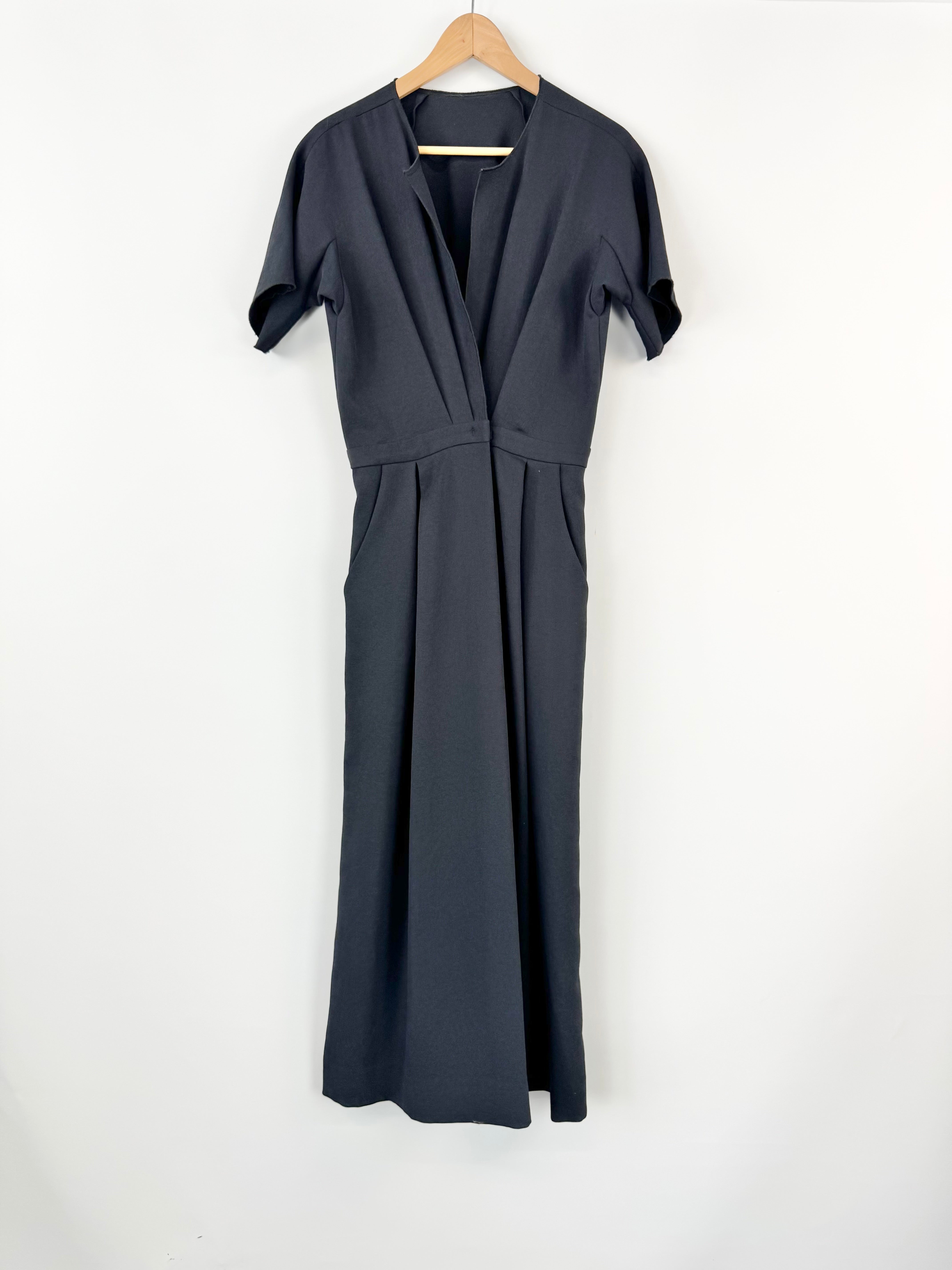 Rachel Comey Black Flared Short Sleeve Jumpsuit - AU10