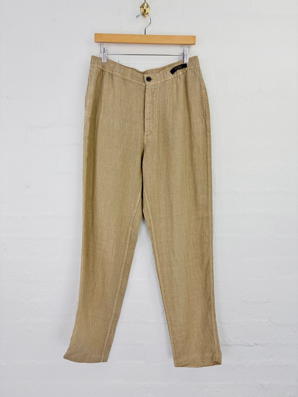 Paul & Shark Dark Navy Linen Tapered Slacks NWT - 50