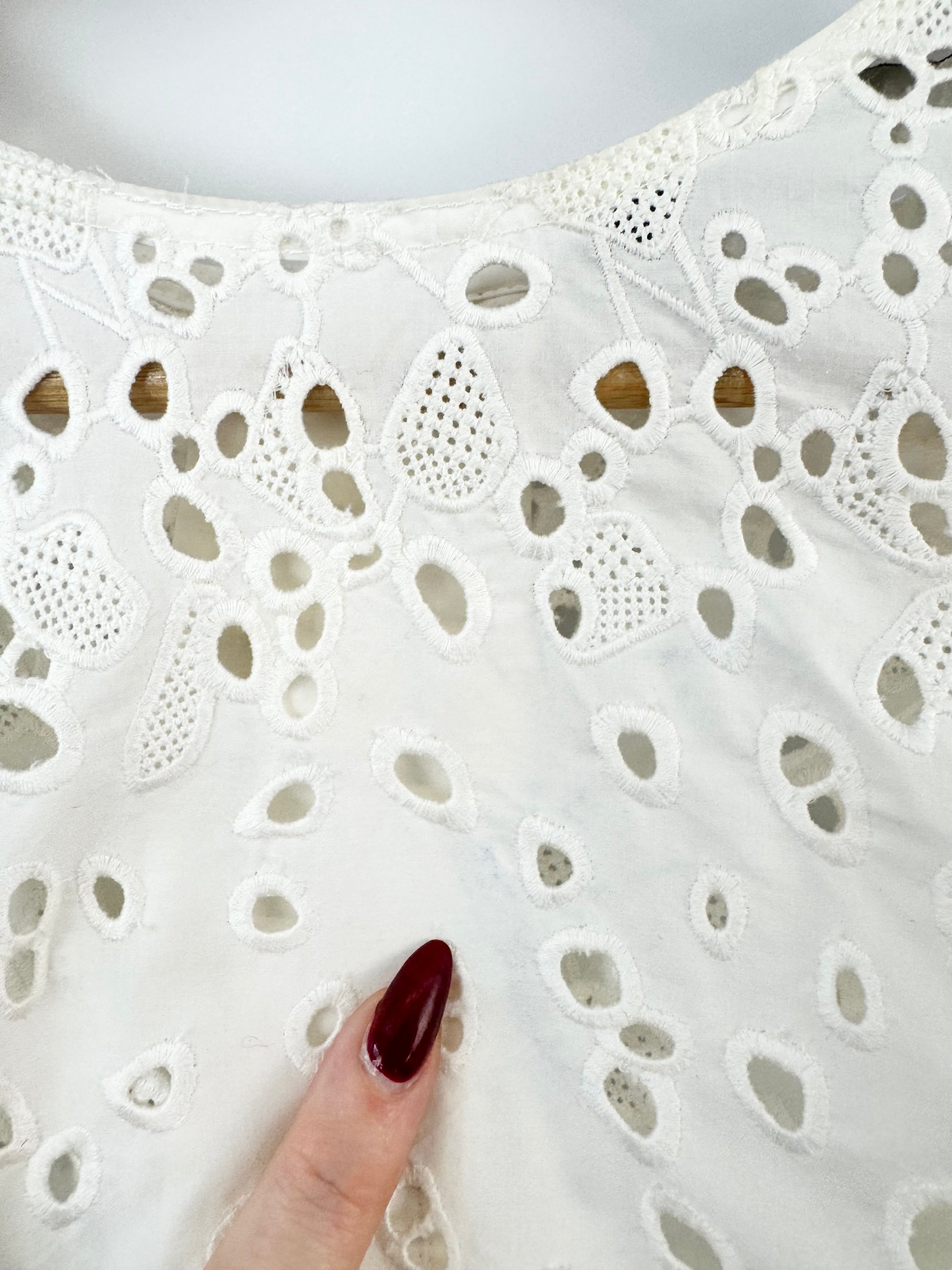 Proenza Schouler White Broderie Anglaise Blouse - AU8