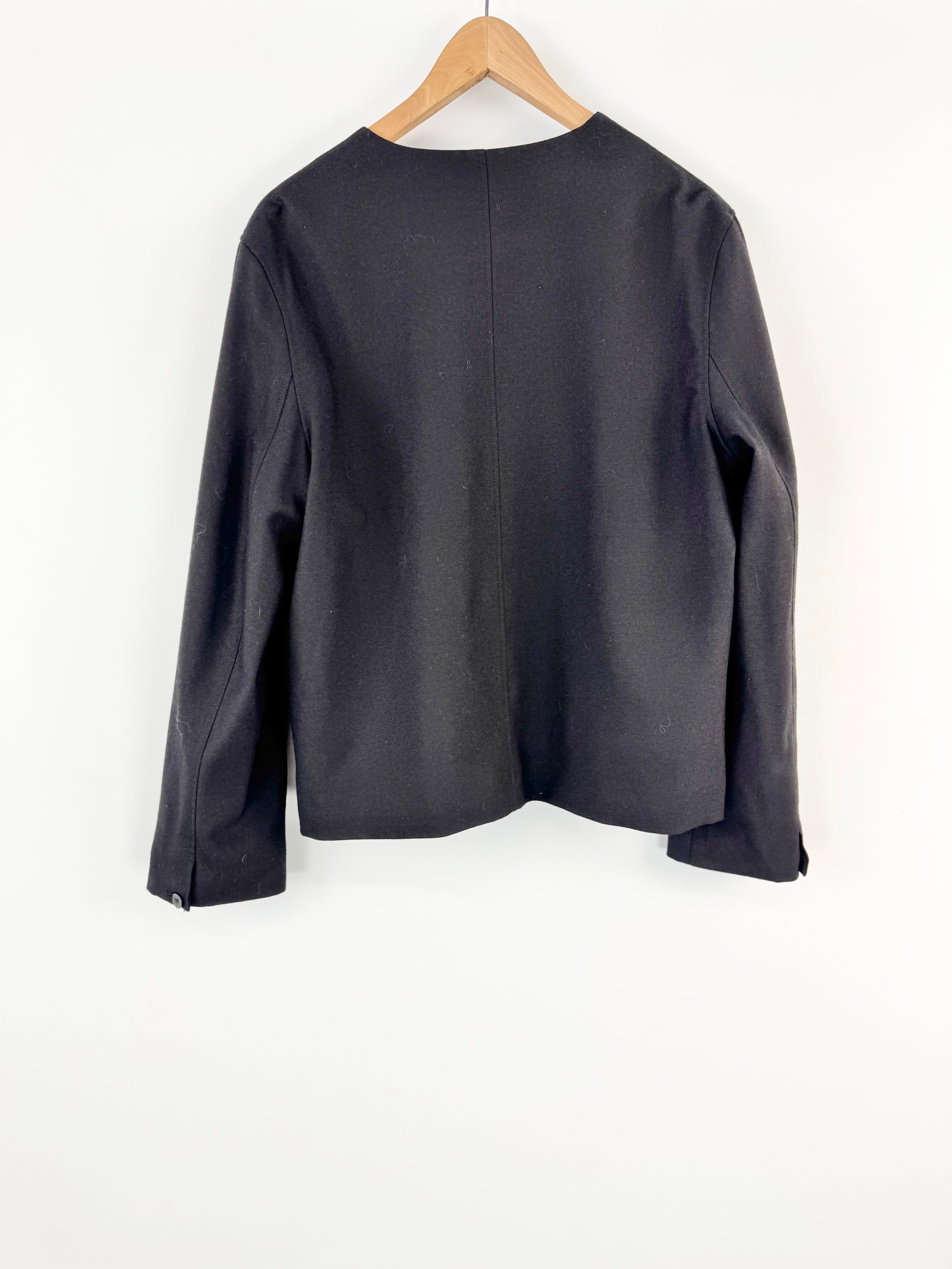 Loulou Studio Black Wool Jacket - AU10/12