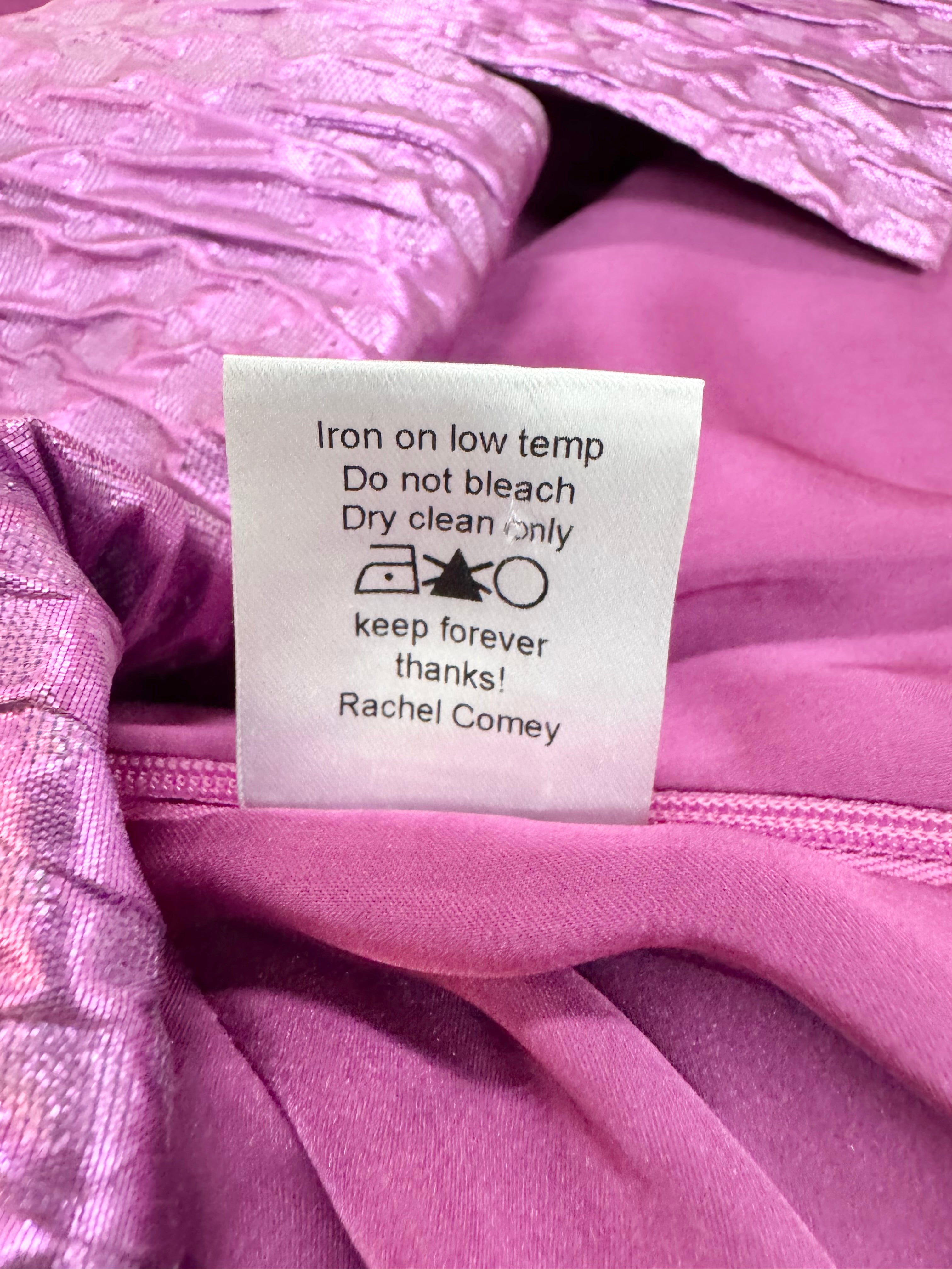 Rachel Comey 'Orchid' Mirar Textured Jacquard Top - AU8/10