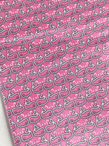 Salvatore Ferragamo Pink Whale Print Silk Tie