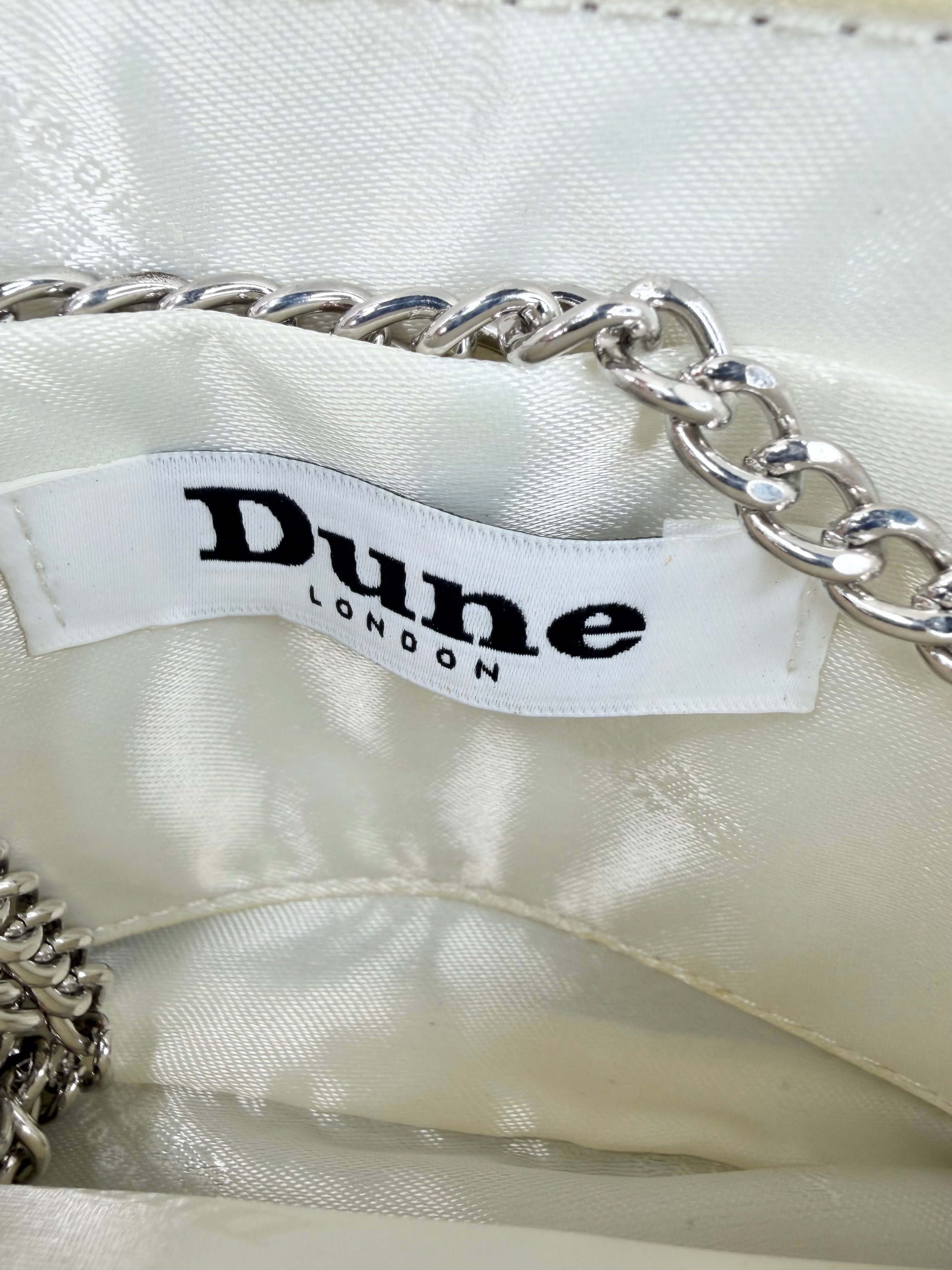 Dune London Silver Beaded Clutch