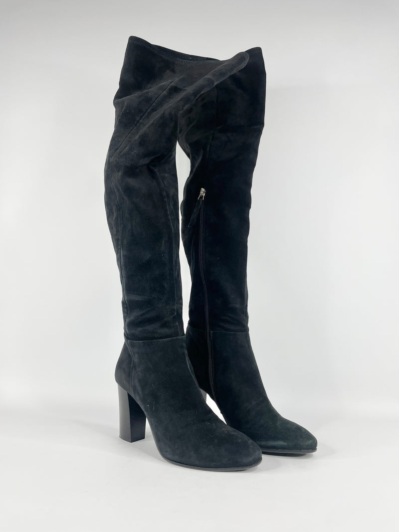 Marc Cain Black Suede Heel Boots - EU39