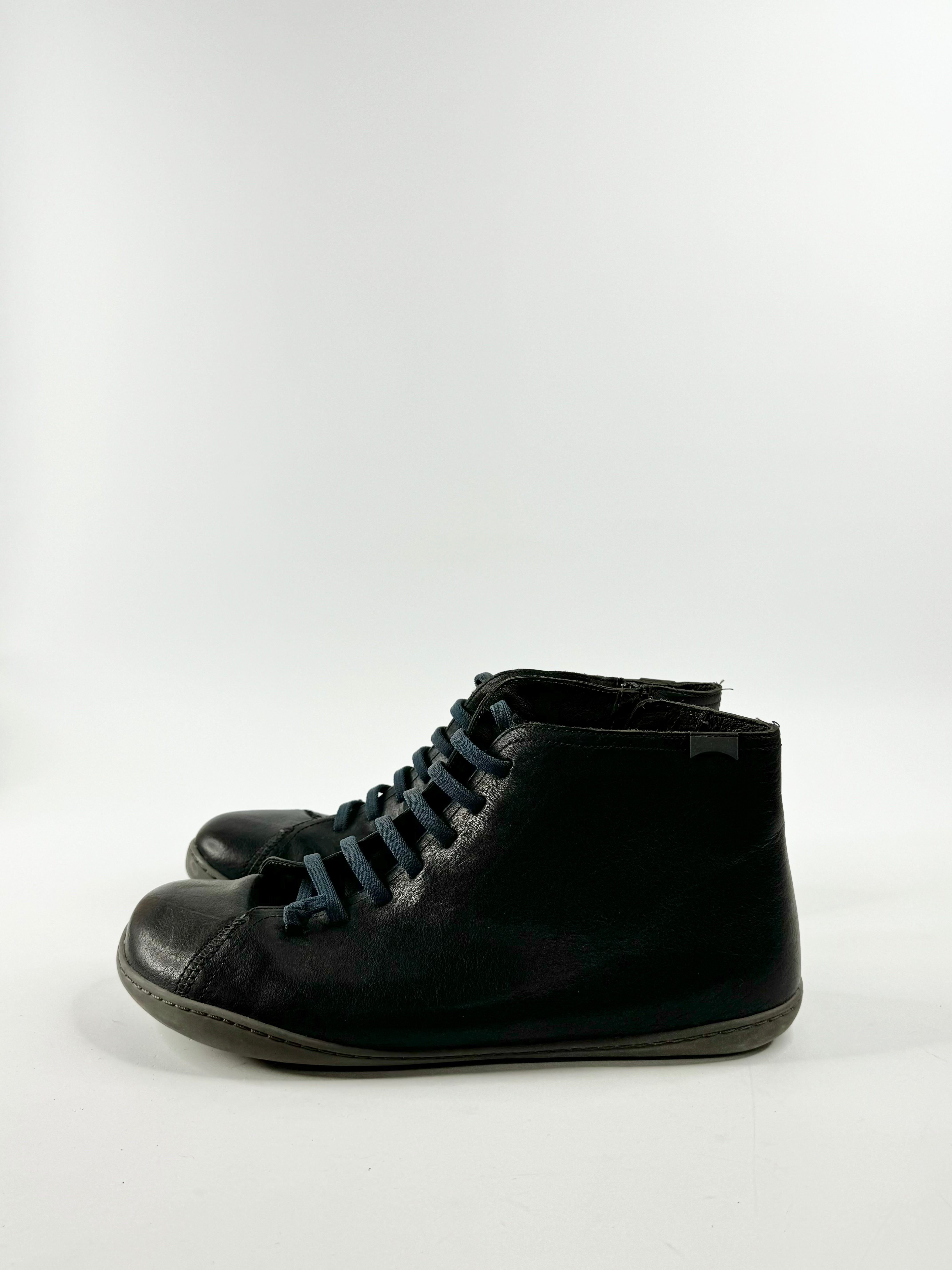 Camper Black Blue Lace Ankle Boots - EU46