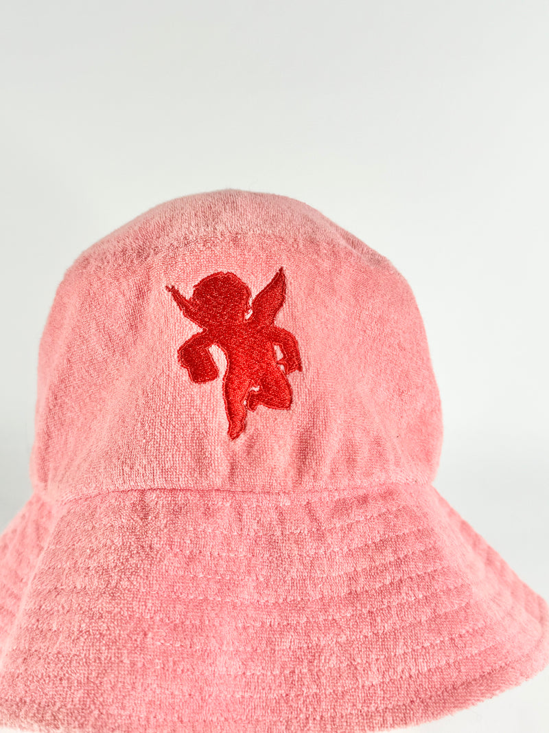 Coral Pink Towel Bucket Hat