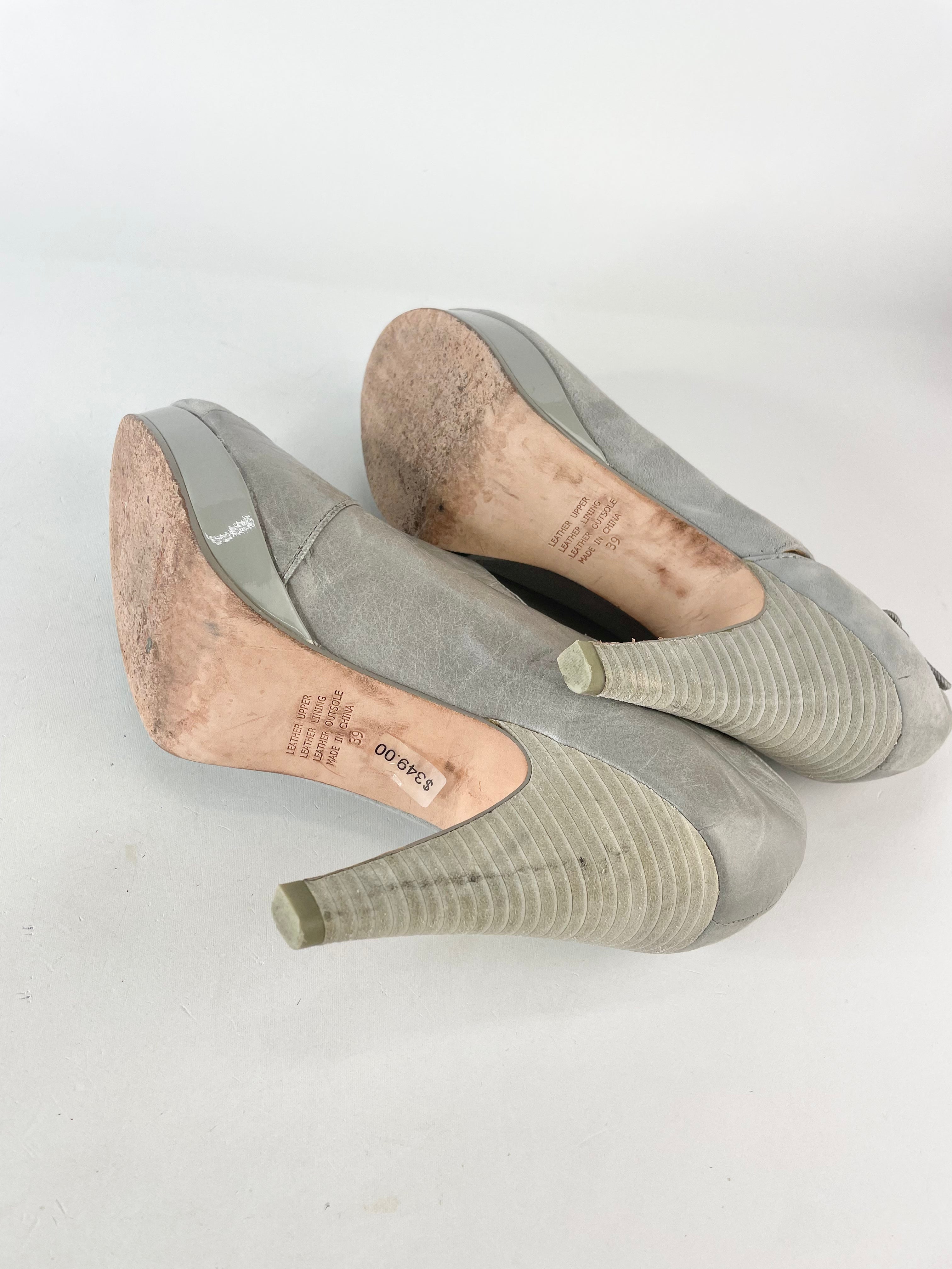 Mimco Cloudy Grey 'Glow in the Dark' Booties - EU39