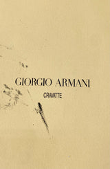 Giorgio Armani Cravatte Blue Grey Silk Tie NWT