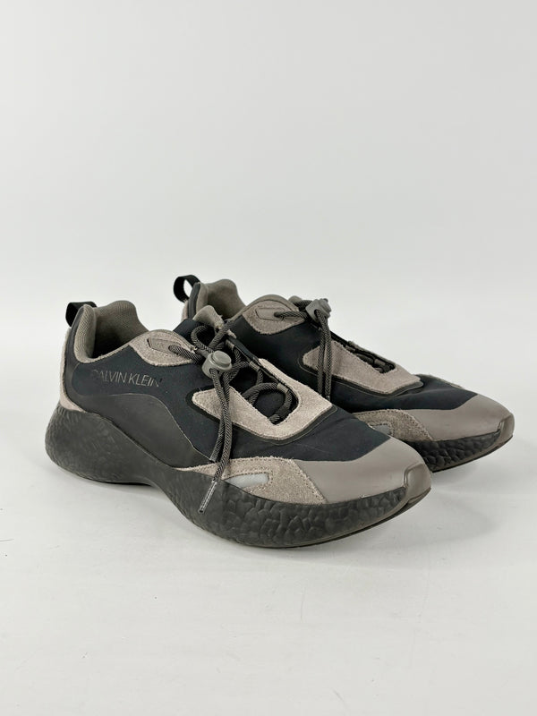 Calvin Klein Jeans Grey Suede & Black Sneakers - EU42