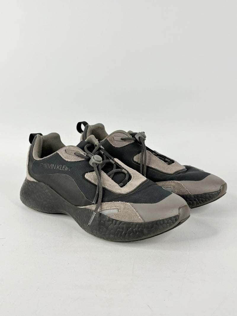 Calvin Klein Jeans Grey Suede & Black Sneakers - EU42