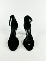 Scanlan Theodore Verde Velvet Green Pumps - EU41