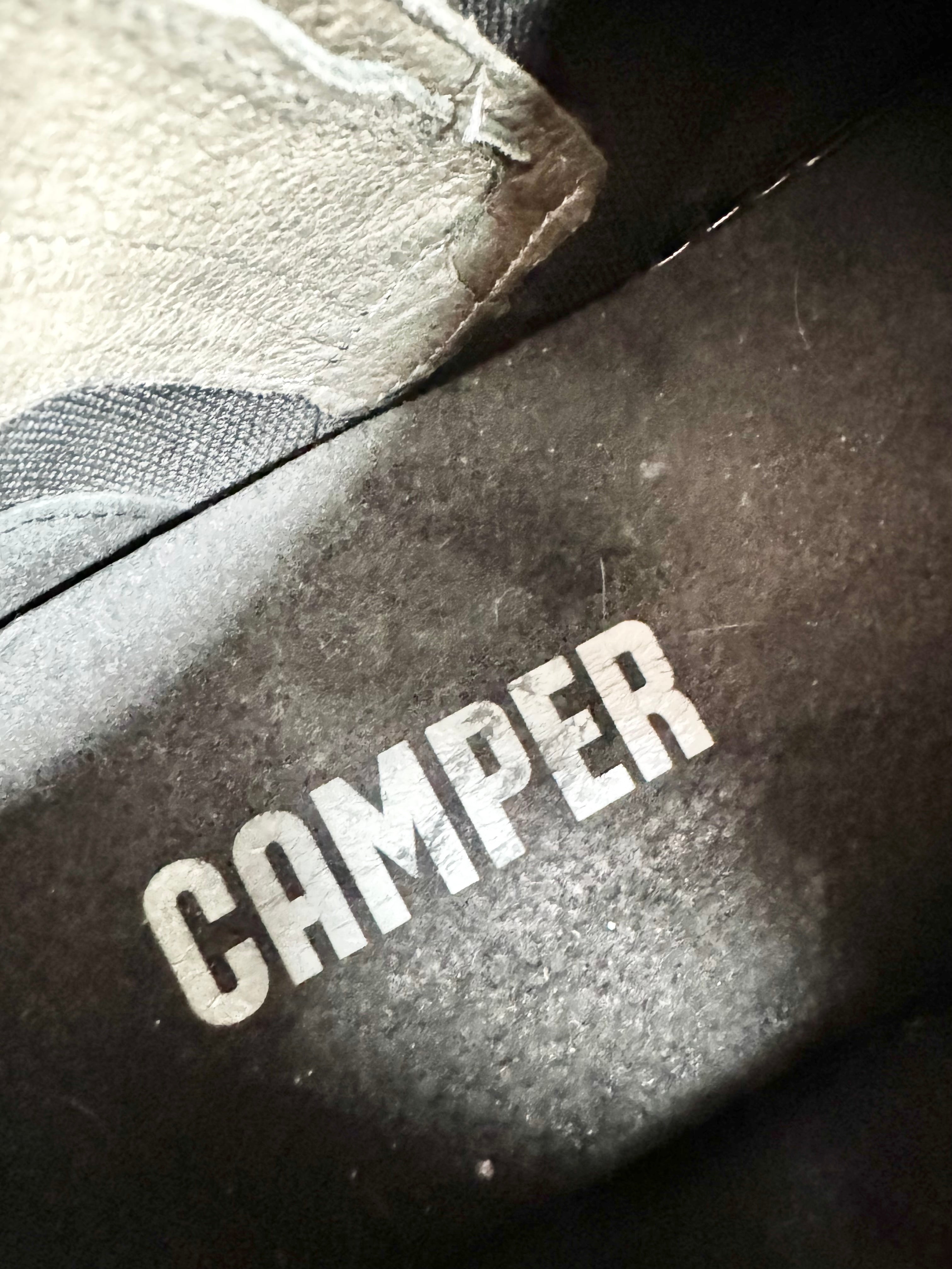 Camper Black Blue Lace Ankle Boots - EU46