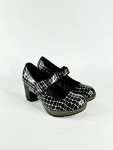 Dr Martens Black & Silver 'Marlena' Mary Janes - EU39