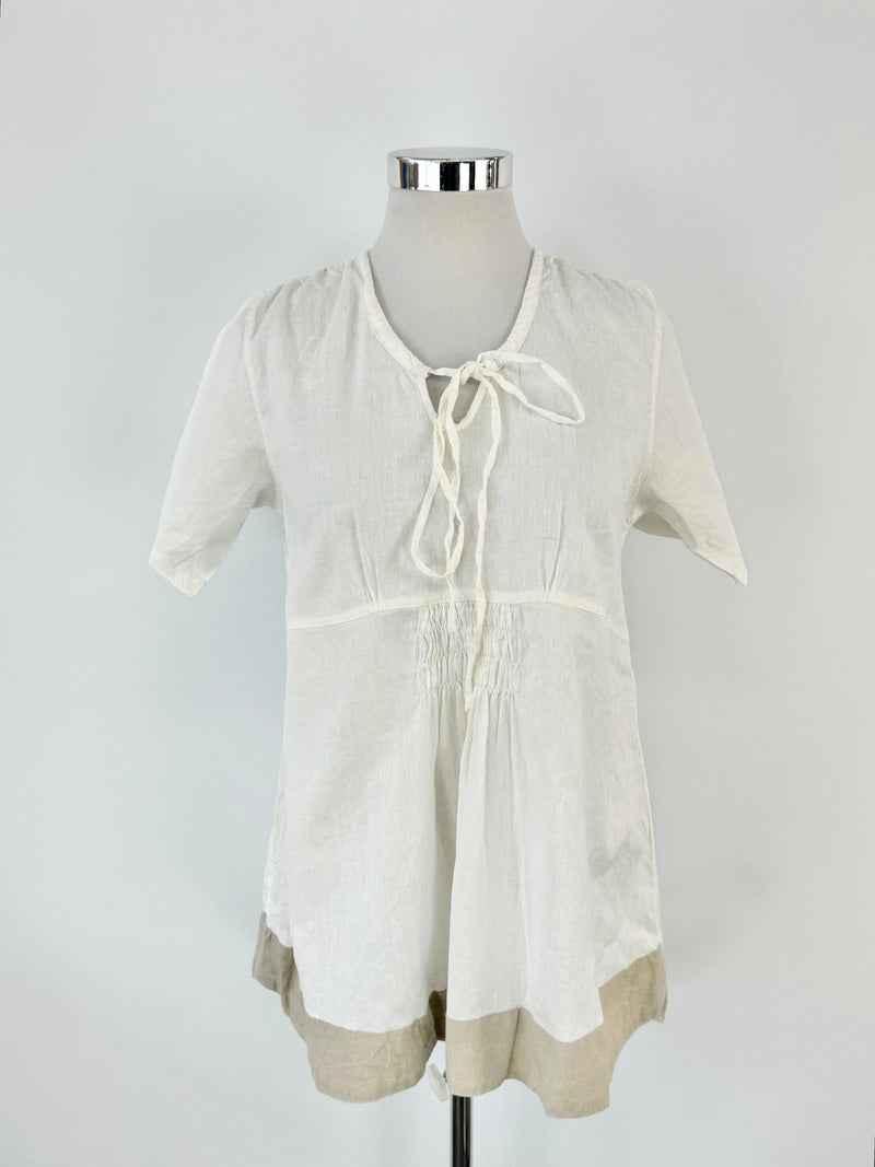 Imagine White Cotton & Linen Dress NWT - AU10/12