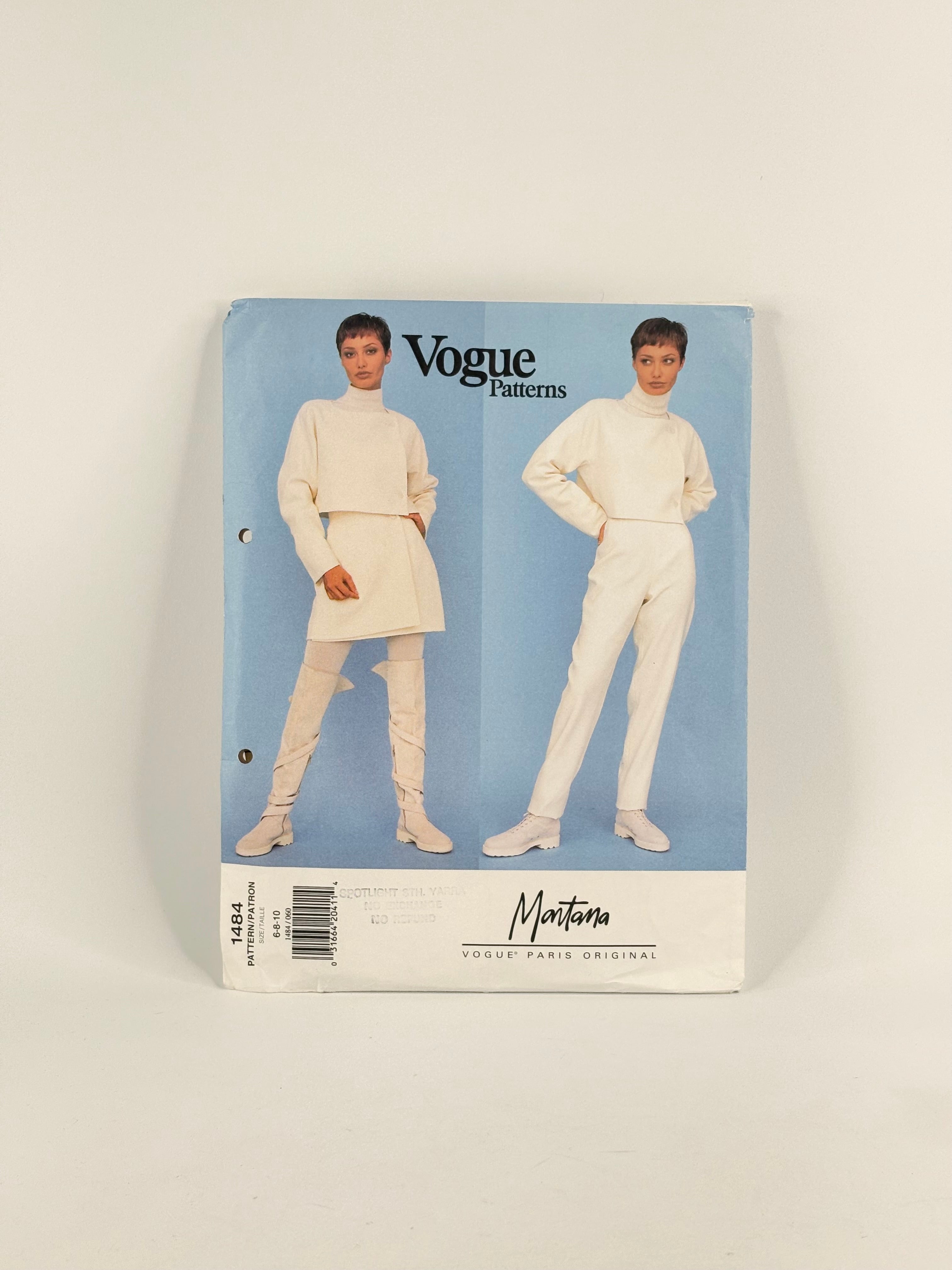 Vogue Paris Original Montana Jacket, Skirt & Pants: No. 1484 - Size 6/10