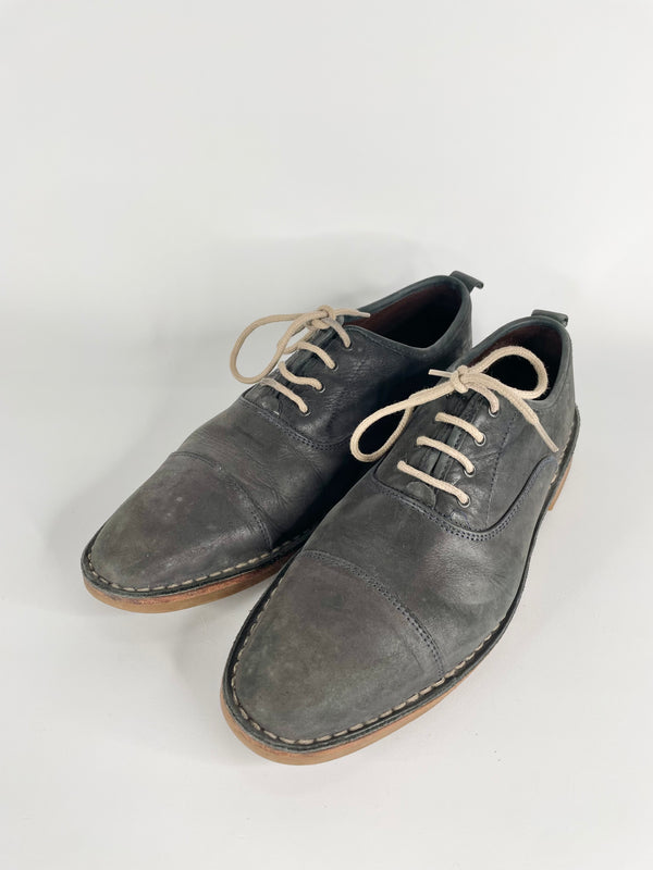 Charles Tyrwhitt Navy Blue Leather Lace Ups - 9.5