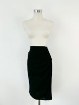 Morrison Black Gathered Midi Skirt - AU8/10