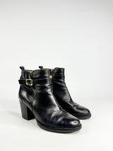 Kurt Geiger 'Sofie' Black Leather Ankle Boots - EU39
