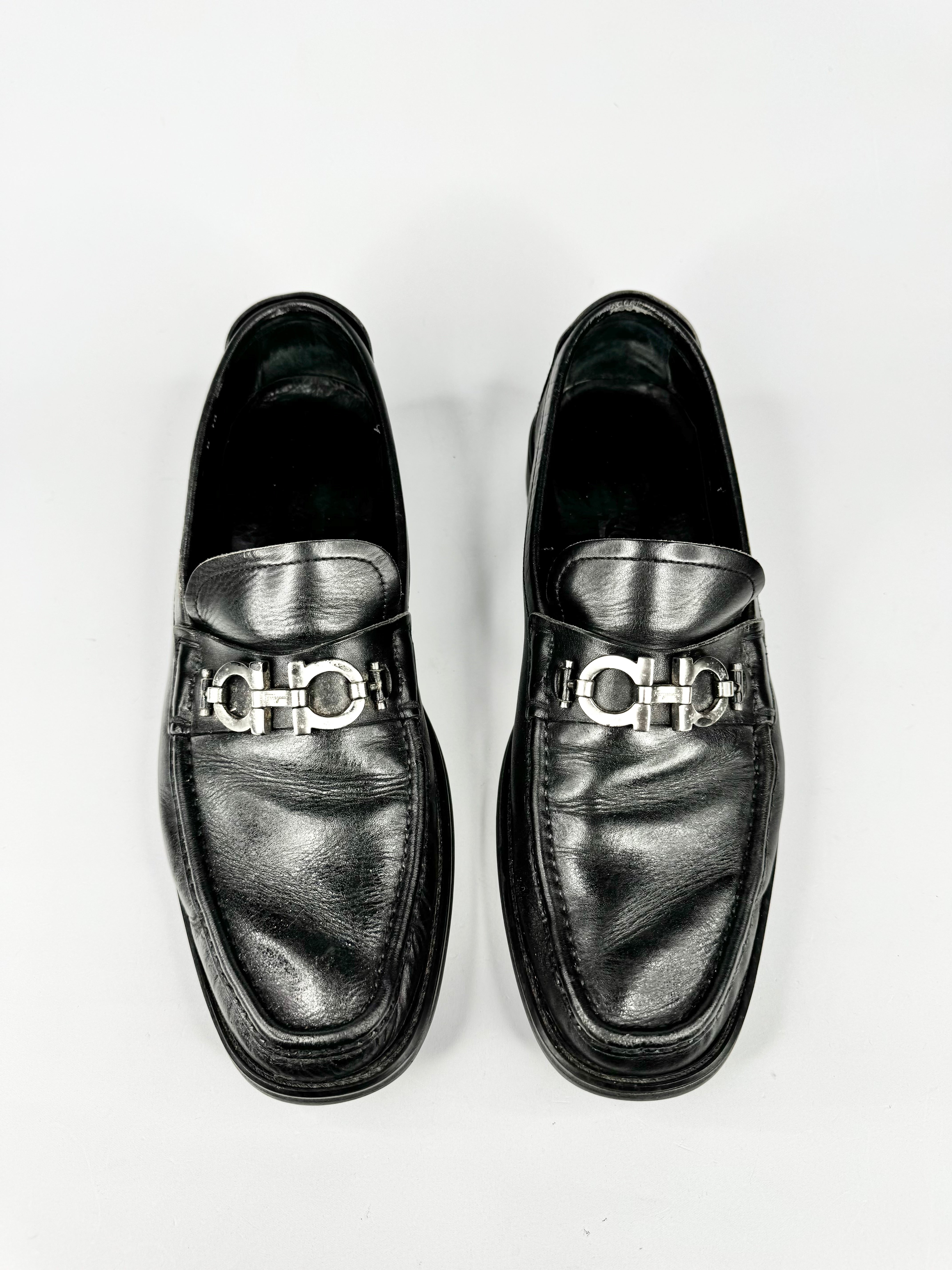 Salvatore Ferragamo Black Loafers - 10