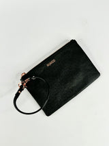 Mimco Black & Rose Gold Wristlet