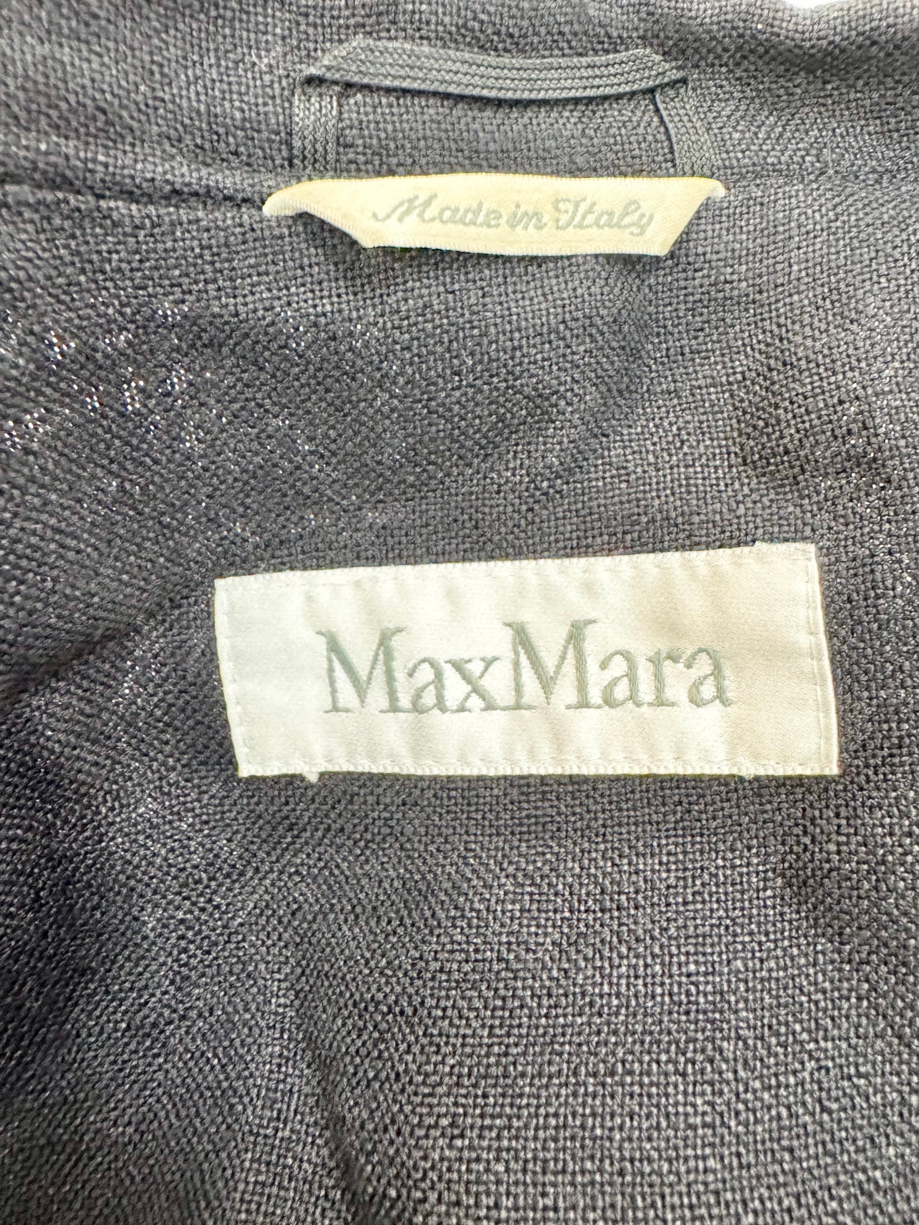 Gray fabric with Max Mara label and 'Made in Italy' tag