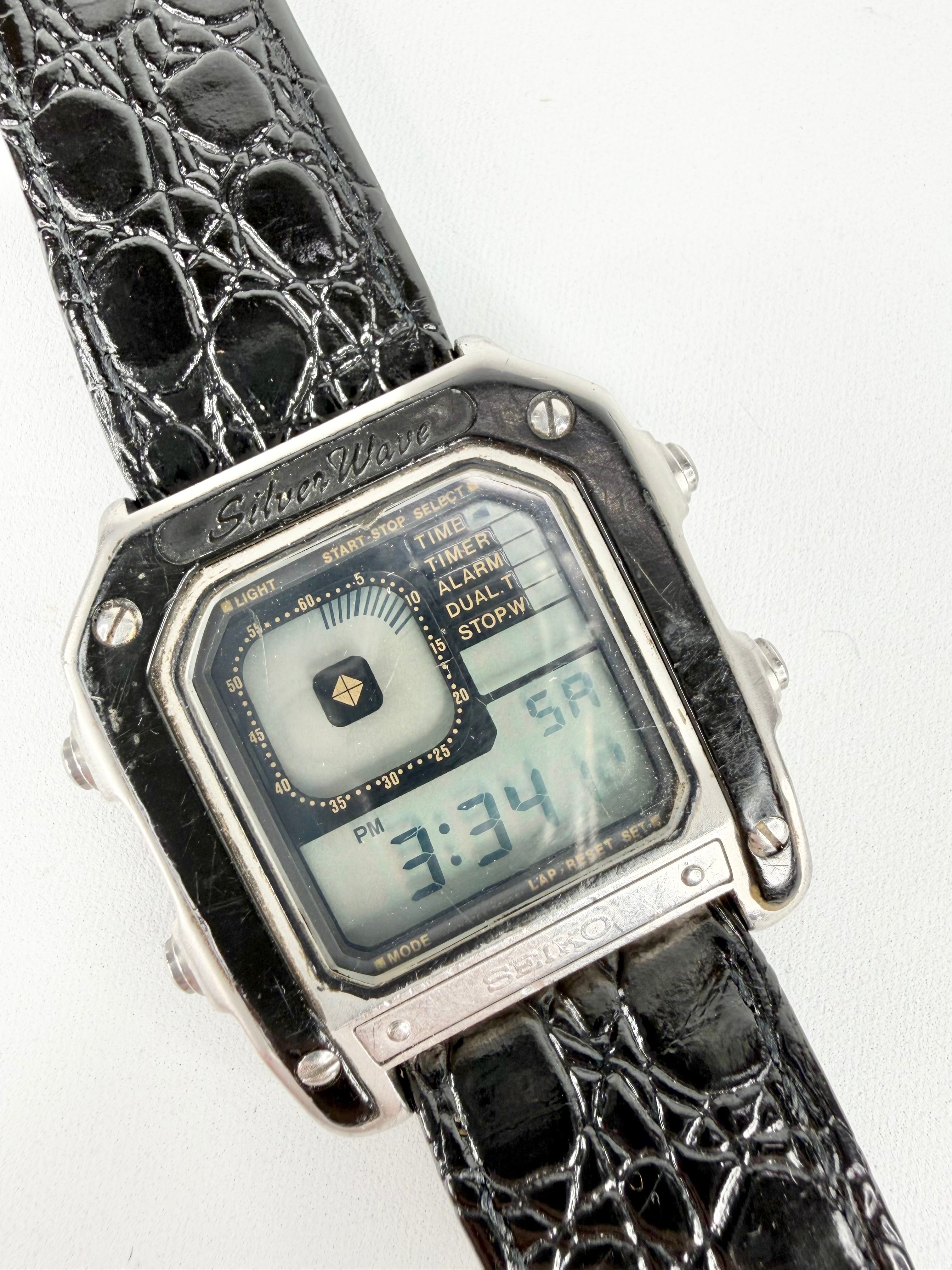 Vintage Seiko G757-500 Digital 'Silverwave' Watch