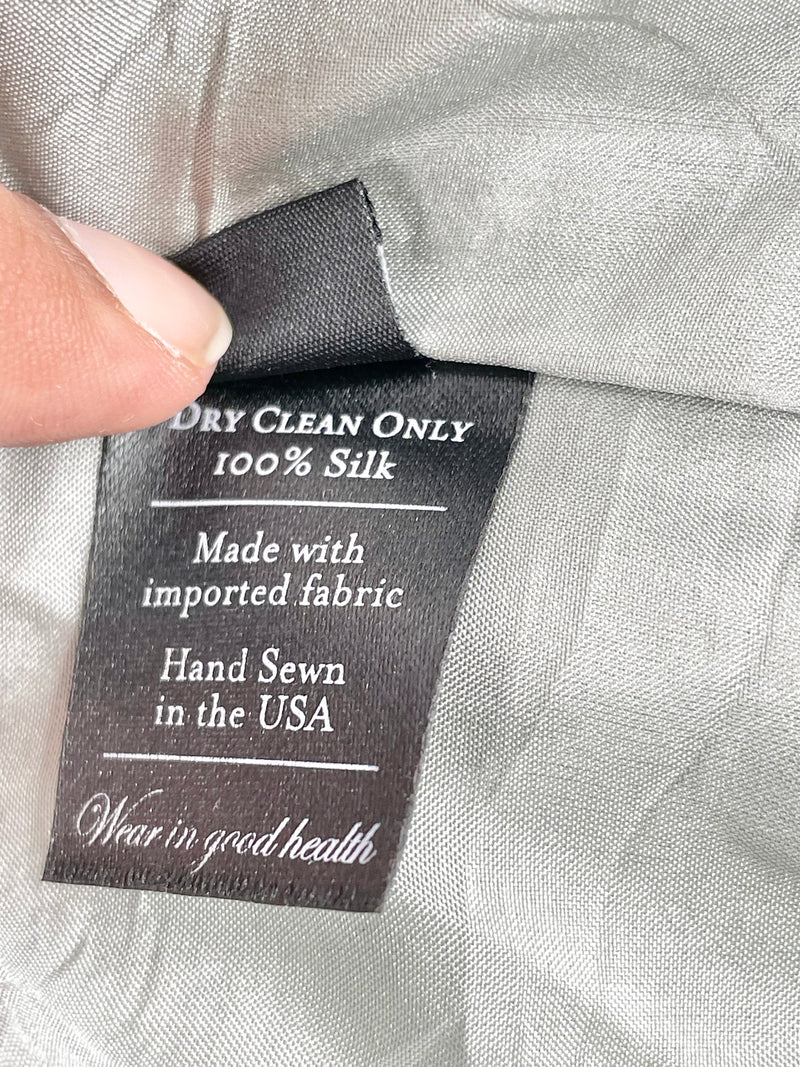 No.6 Store Grey Wash Silk Mini Dress - AU6/8
