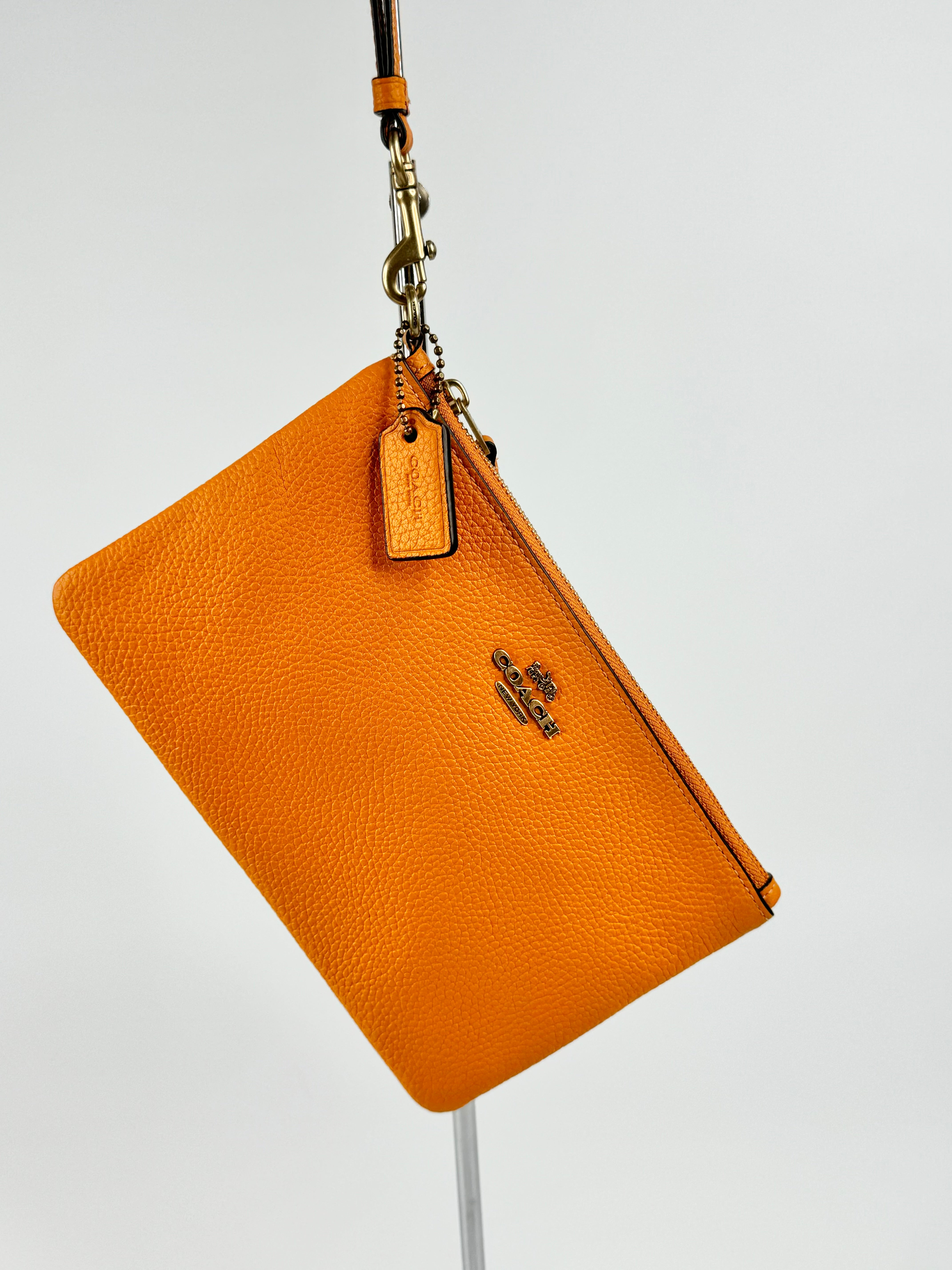 Coach Mandarin Orange Wristlet