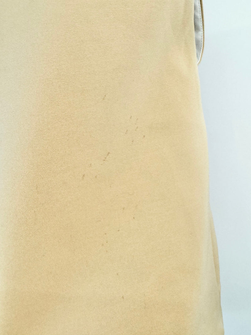 MSGM Beige Beaded Sleeveless Top - AU10