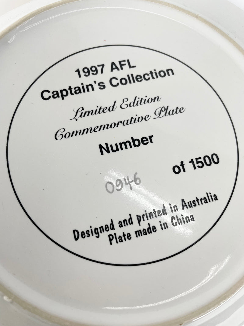 AFL Captain's Collection 1997 Wayne Carey Commemorative Plate