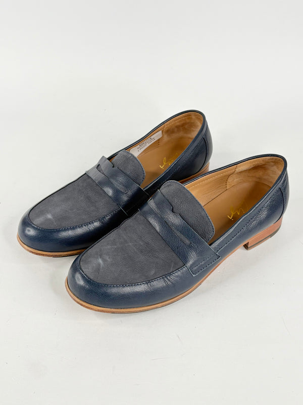 Zizi by Florsheim 'Melita' Navy Blue Leather Loafers - EU37