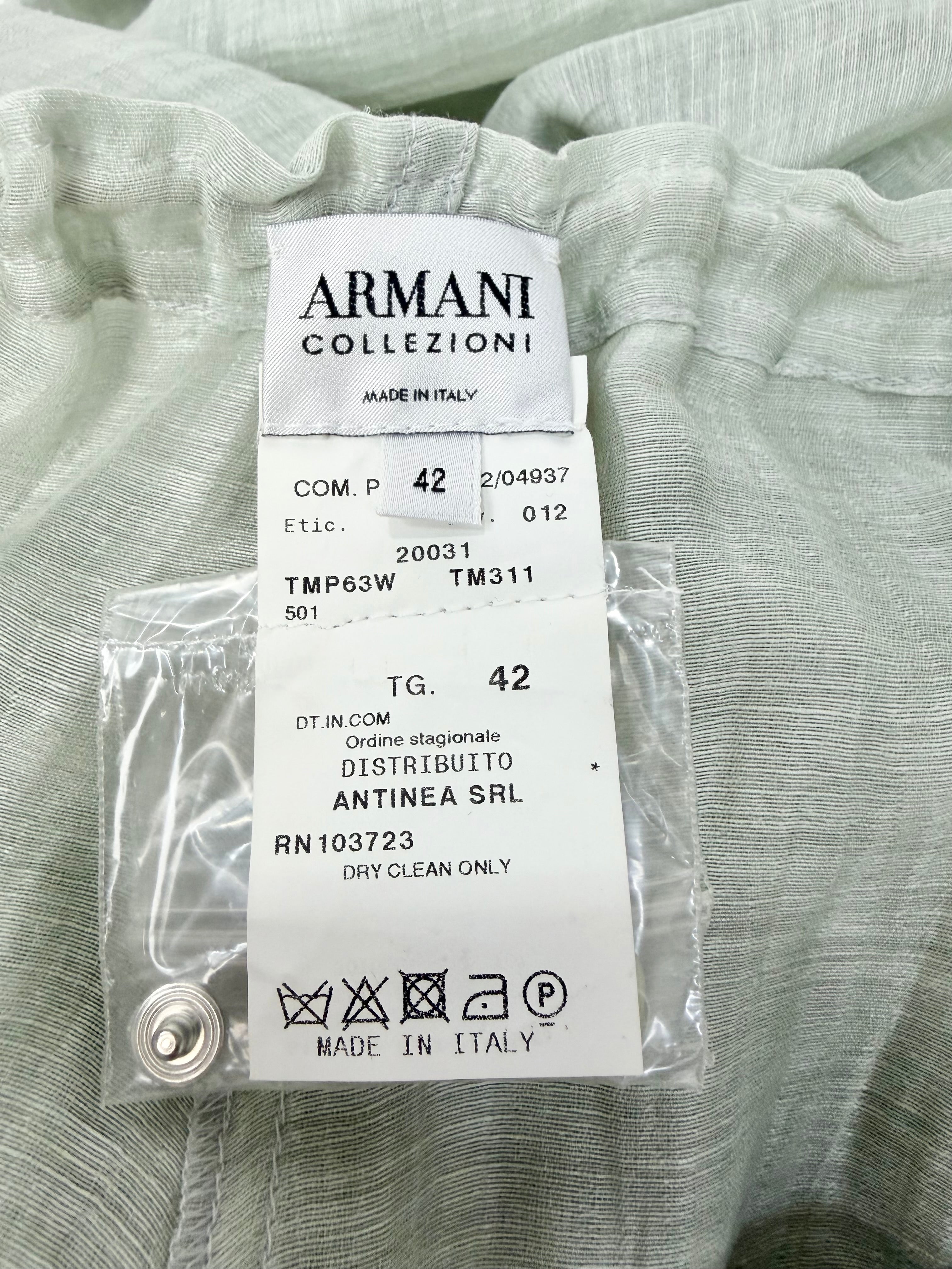 Armani Collezioni Sheer Mint Pant NWT - AU14