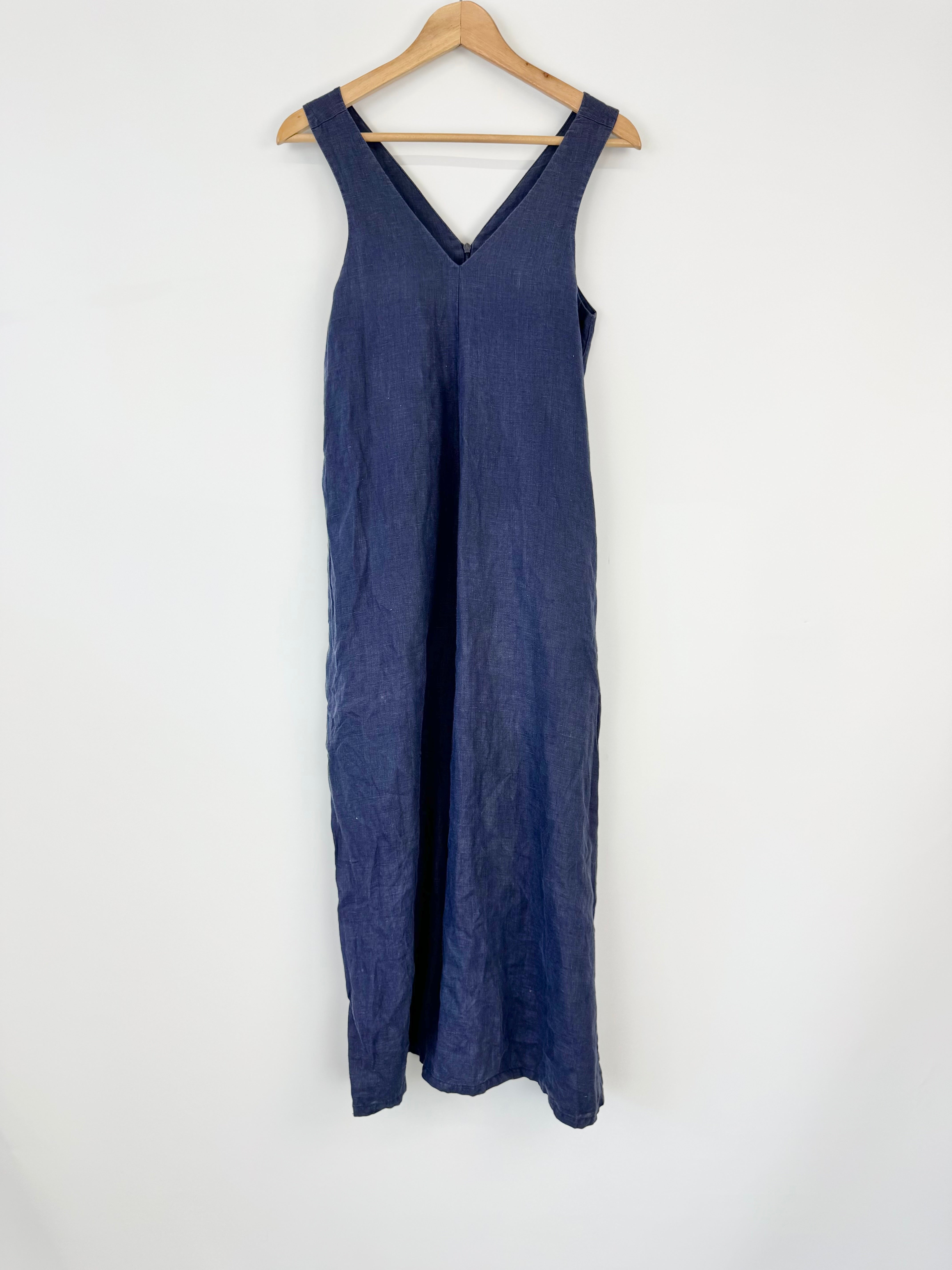 Kuwaii Navy Sleeveless Wide Leg Jumpsuit - AU6