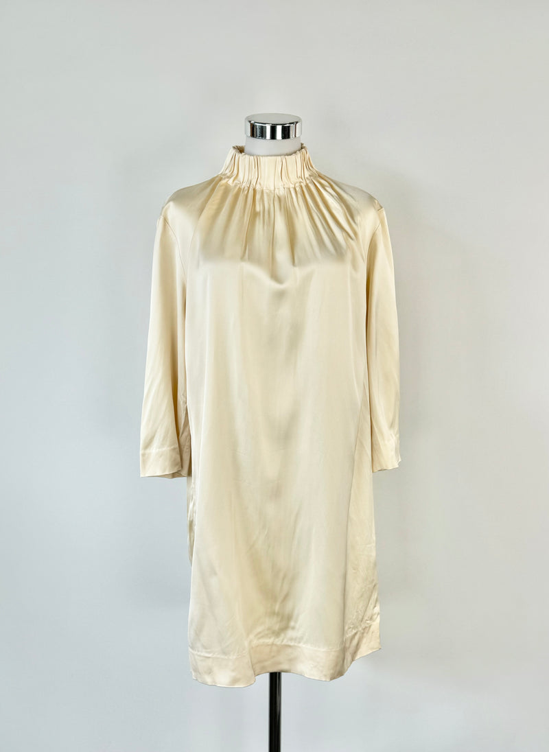 Cos Pale Gold Long Sleeve Dress - AU10