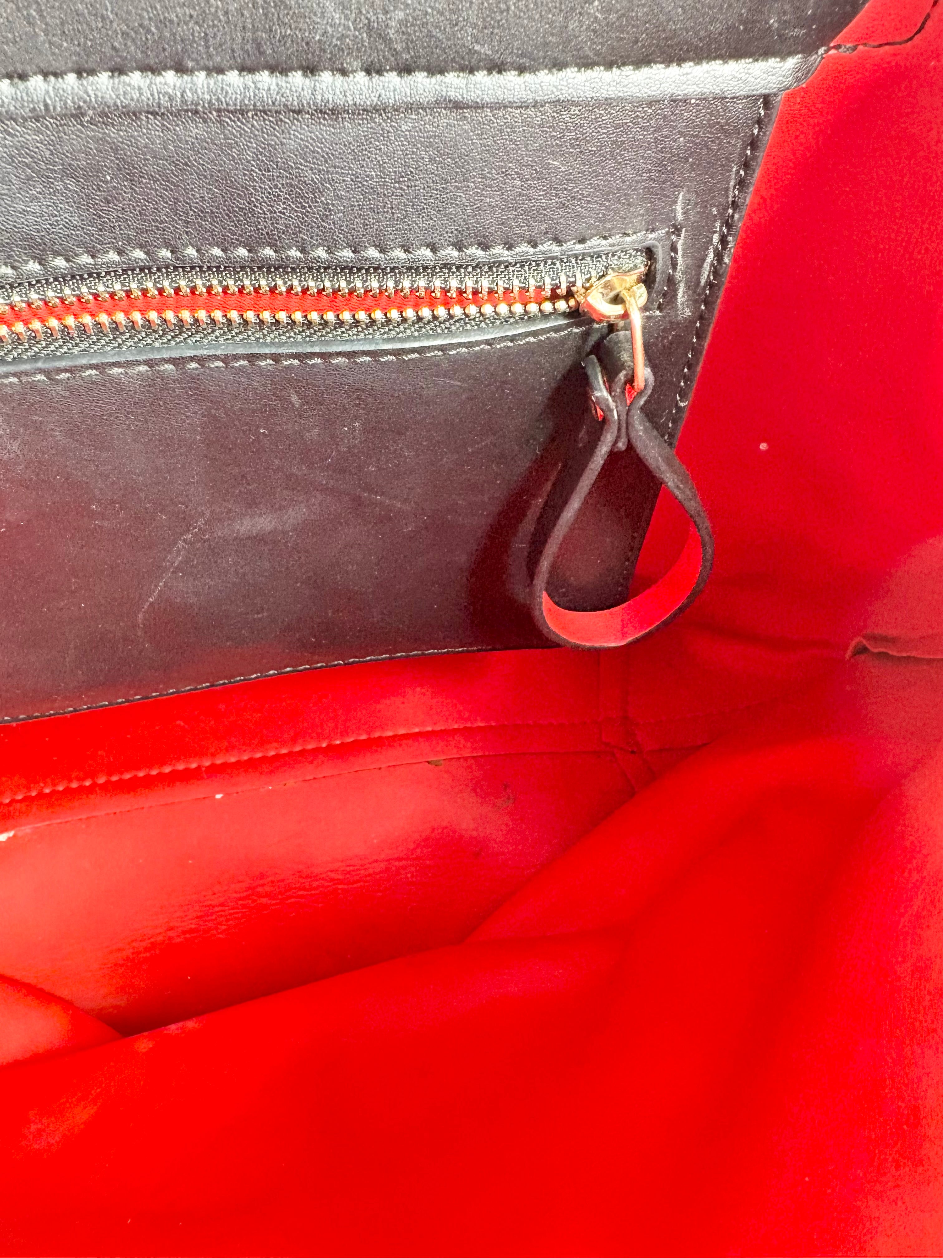 Mansur Gavriel Smooth Black Leather Backpack