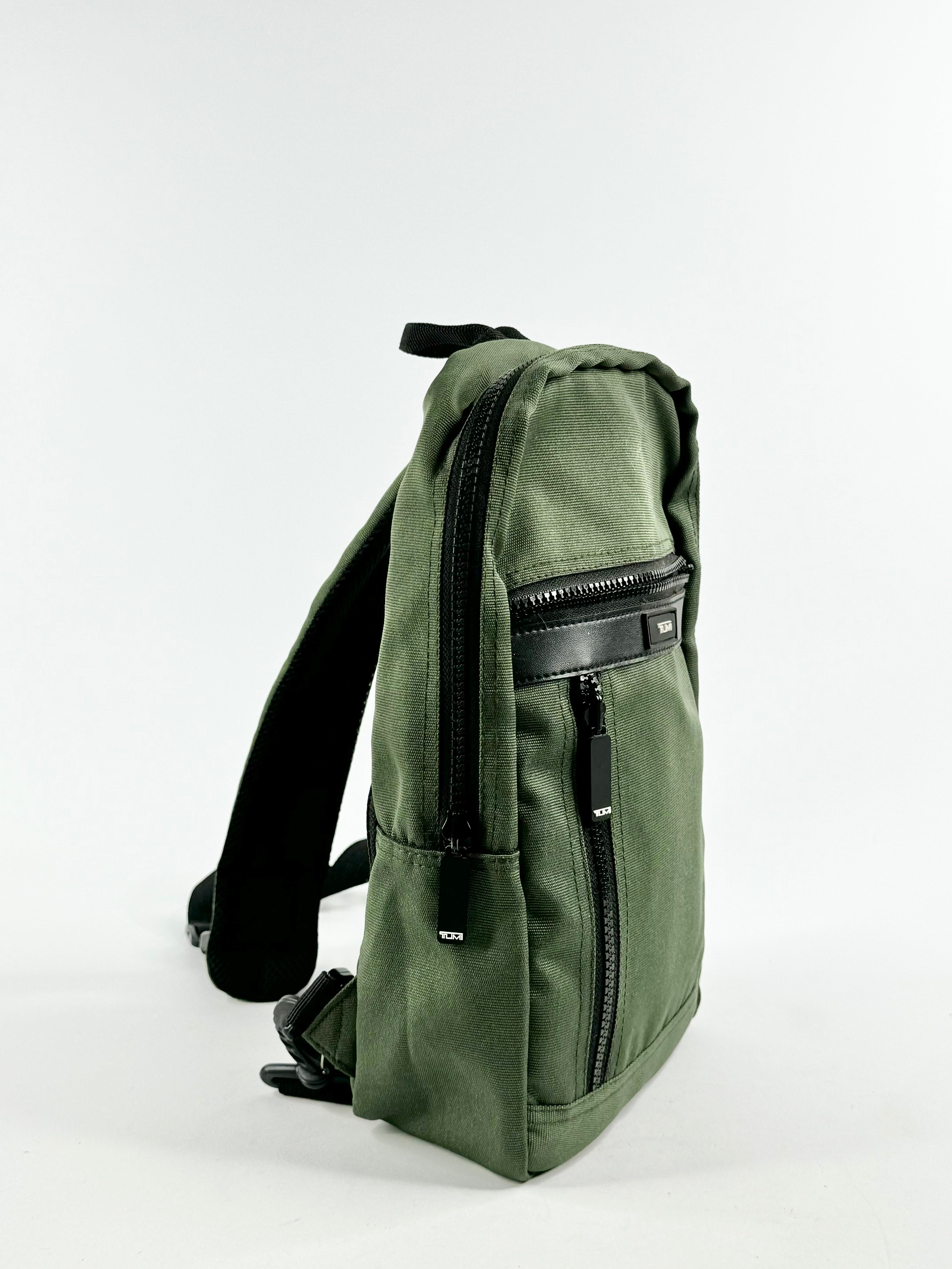 Tumi Pine Green Off Shoulder Bag & Bumbag Travel Set