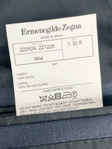 Ermenegildo Zegna Trofeo Navy Blue Check Wool 2pc Suit - 50R