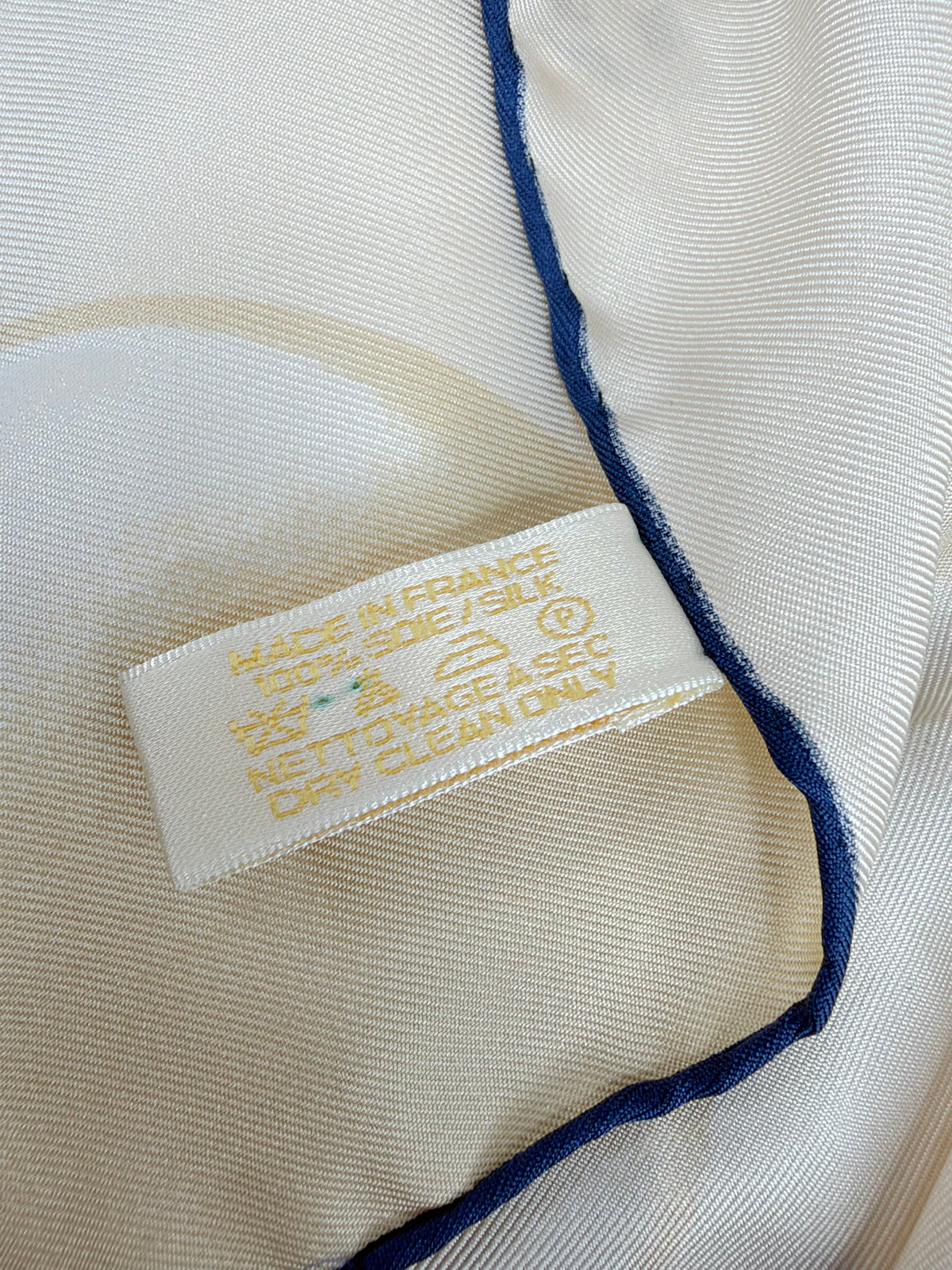 Cartier Panthere Saphir Hand-Rolled Silk Square Scarf