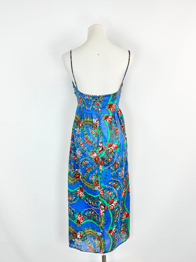 Zimmermann Electric Blue Floral Summer Dress - AU8