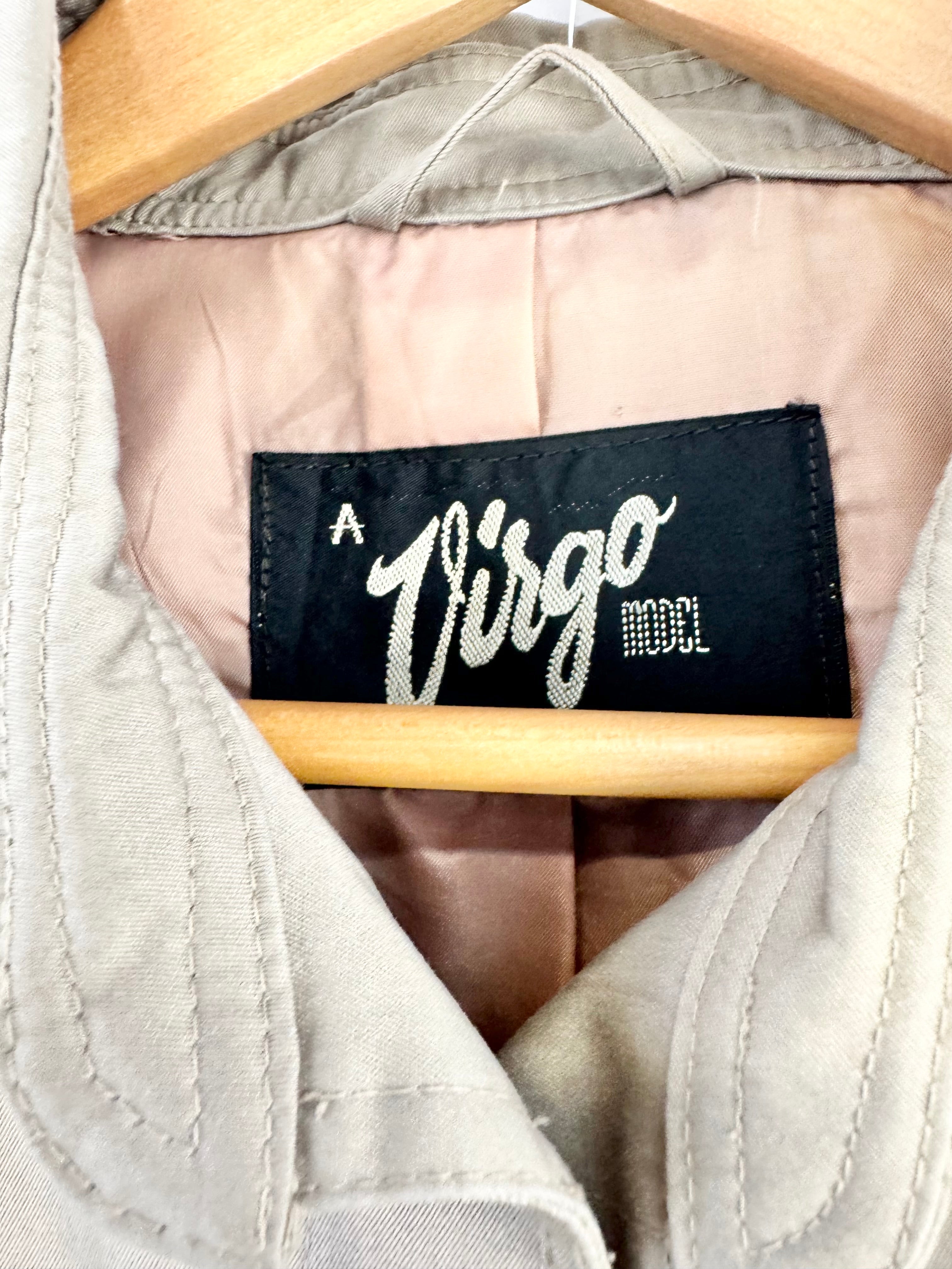 Vintage A Virgo Model Taupe Trench Coat - AU10/12