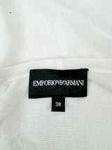 Emporio Armani Vanilla Silk Blend T-Shirt - AU8