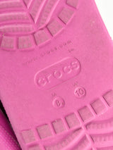 Crocs Magenta Platform Clogs - 10
