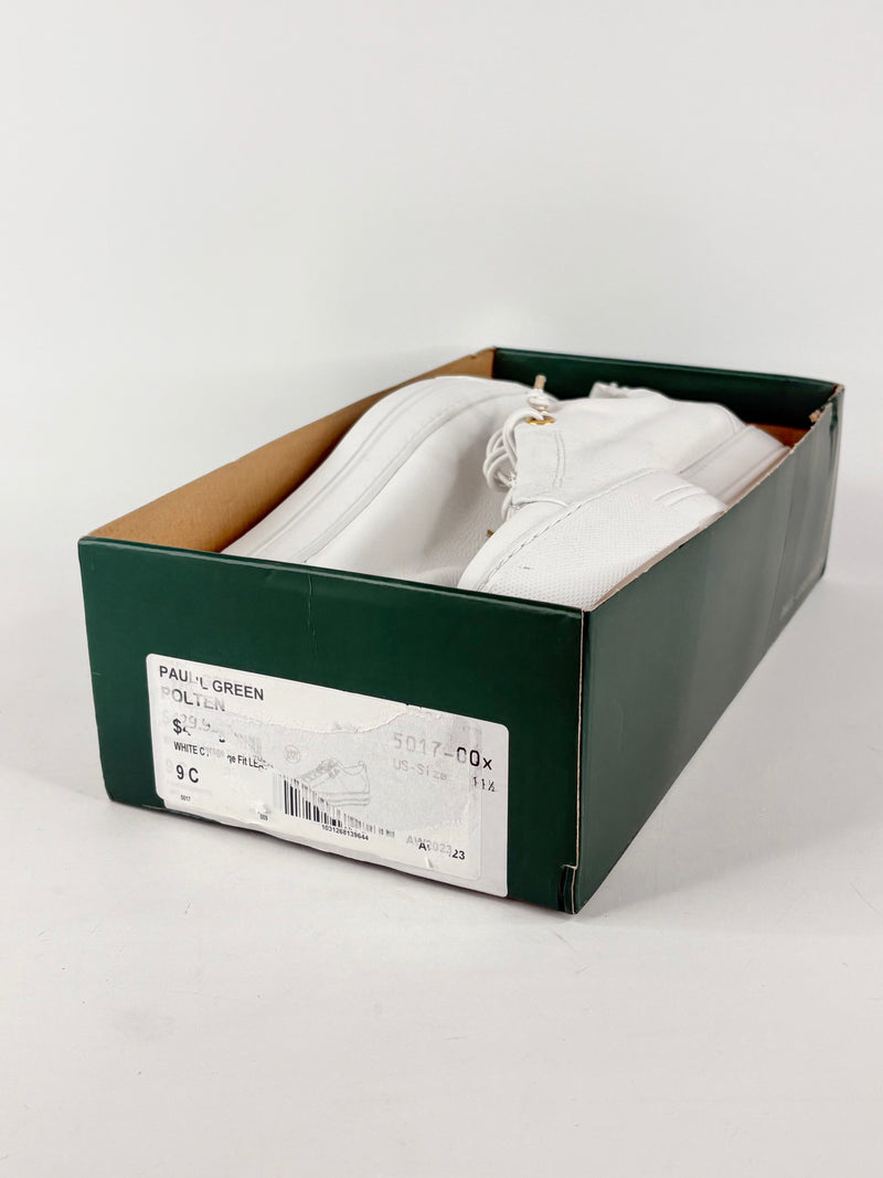 Paul Green White Leather 'Polten' Sneakers - EU43