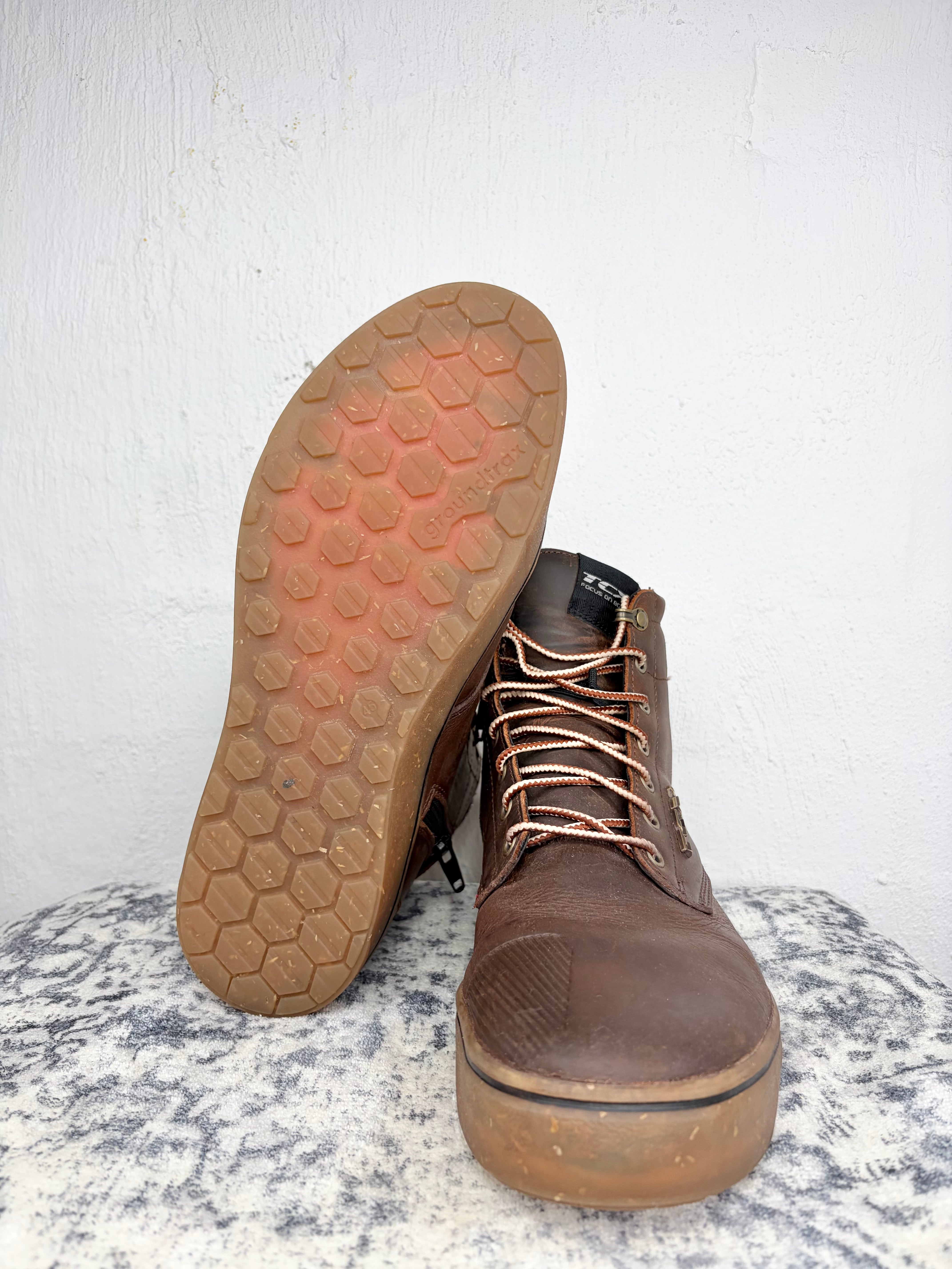 TCX Brown Leather Lace Up 'Dartwood' Boots - EU45