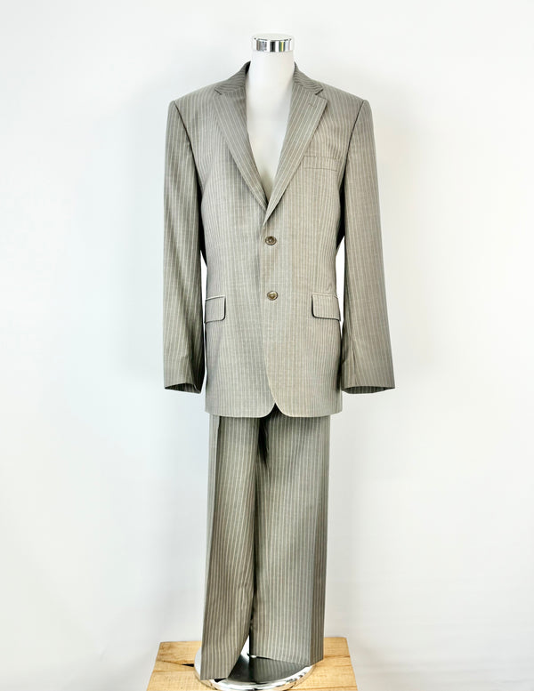 Versace Collection Soft Grey Pinstripe Suit - AU10